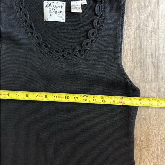 VTG Michael Simon • Crochet Knit Midi Dress - Picture 8 of 9